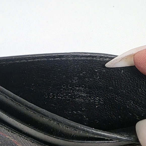 Gucci Black Card Holder with Red Snake Design - Picture 6 of 6